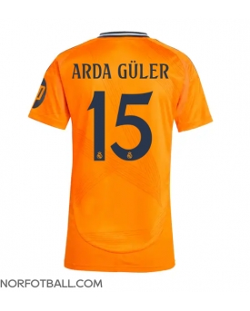 Billige Fotballdrakt Real Madrid Arda Guler #15 Replika Bortedrakt Dame 2024-25 Kortermet